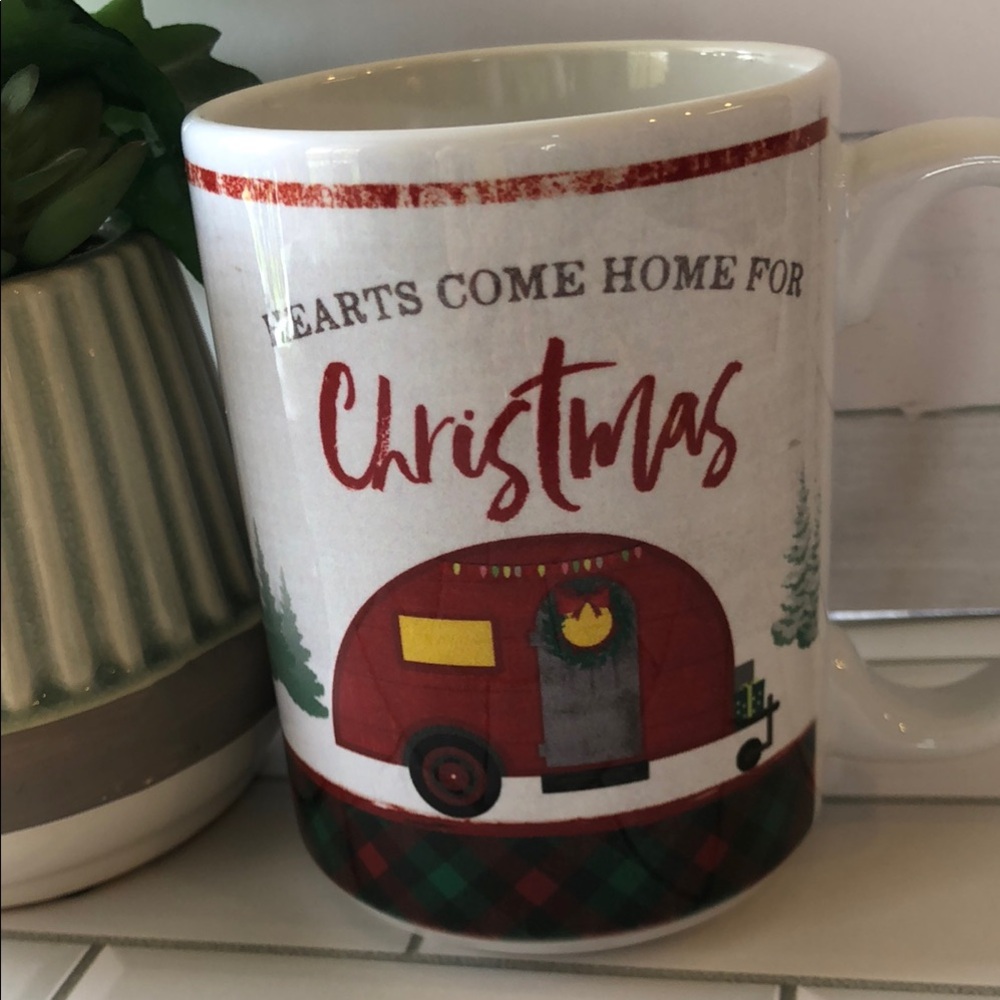 Holiday Camper Mug with Red Camper Graphic